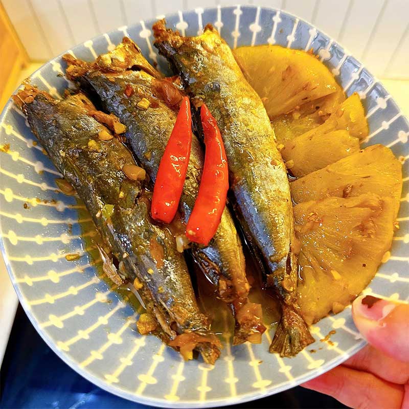 Cá nục gai size 20 con/kg kho thơm