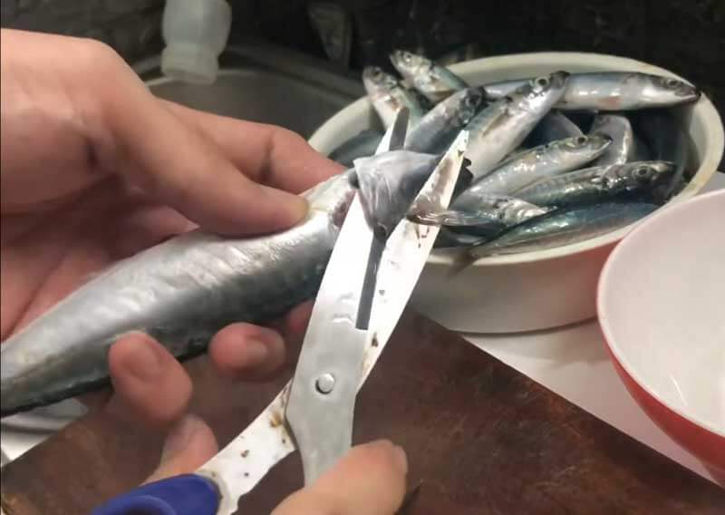 Cách làm sạch cá nục, cắt mang cá nục