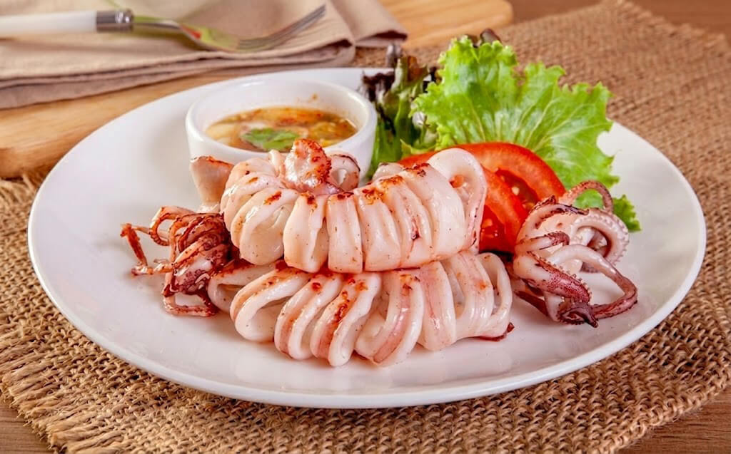 mực ống đông lạnh size 10-15 cm/con